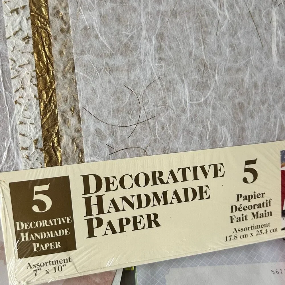 LOT Decorative Paper (Foil, Lace etc) Ribbon Stickers Scrapbooking Arts & Crafts
